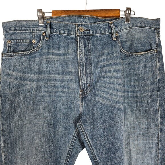 Levis 559 Blue Jeans 42X30 Relaxed Straight Leg Denim - Picture 5 of 7